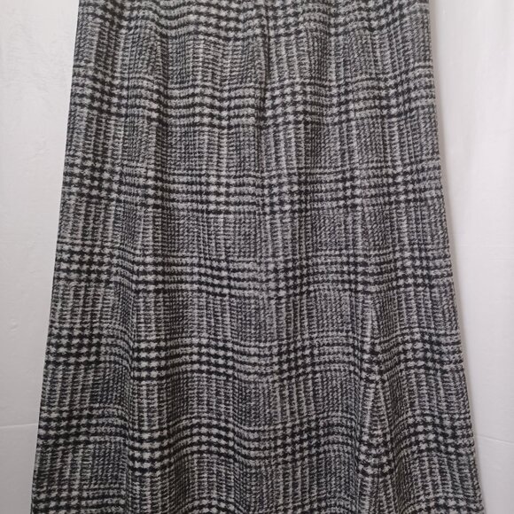 UNIQLO WOOL BLEND FLARE SKIRT CHECKERED PLAID - Picture 3 of 11
